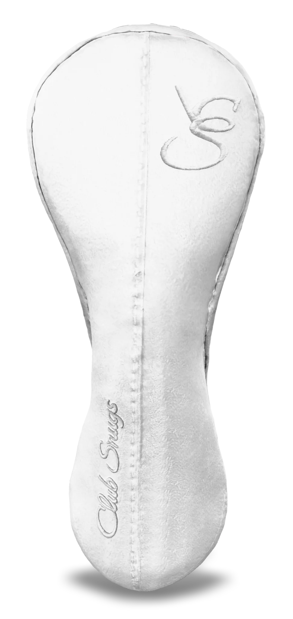 Front View view of a Exclusive White, White, White, and White Classic Hybrid Headcover with split seam