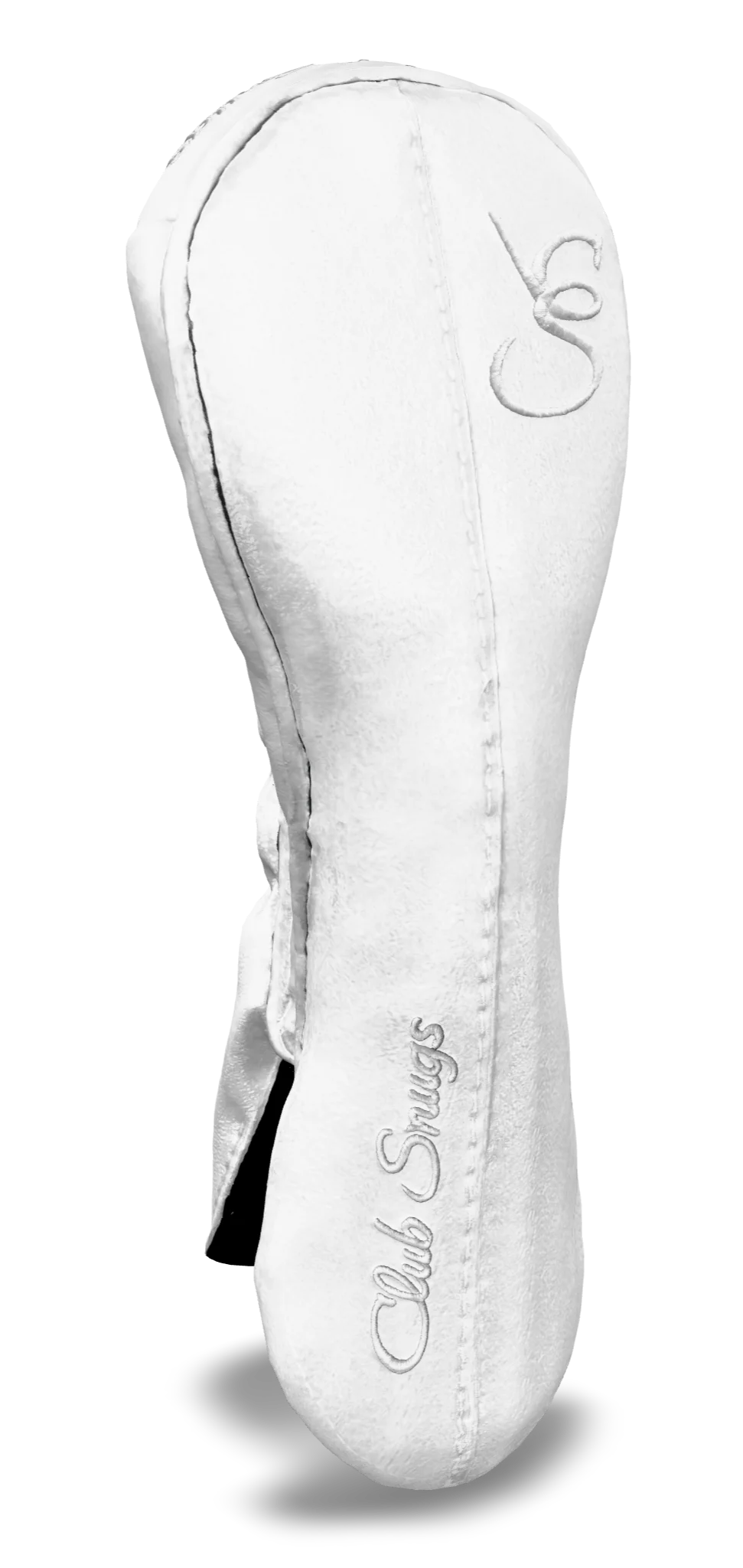Left-Side view of a Exclusive White, White, White, and White Classic Hybrid Headcover with split seam