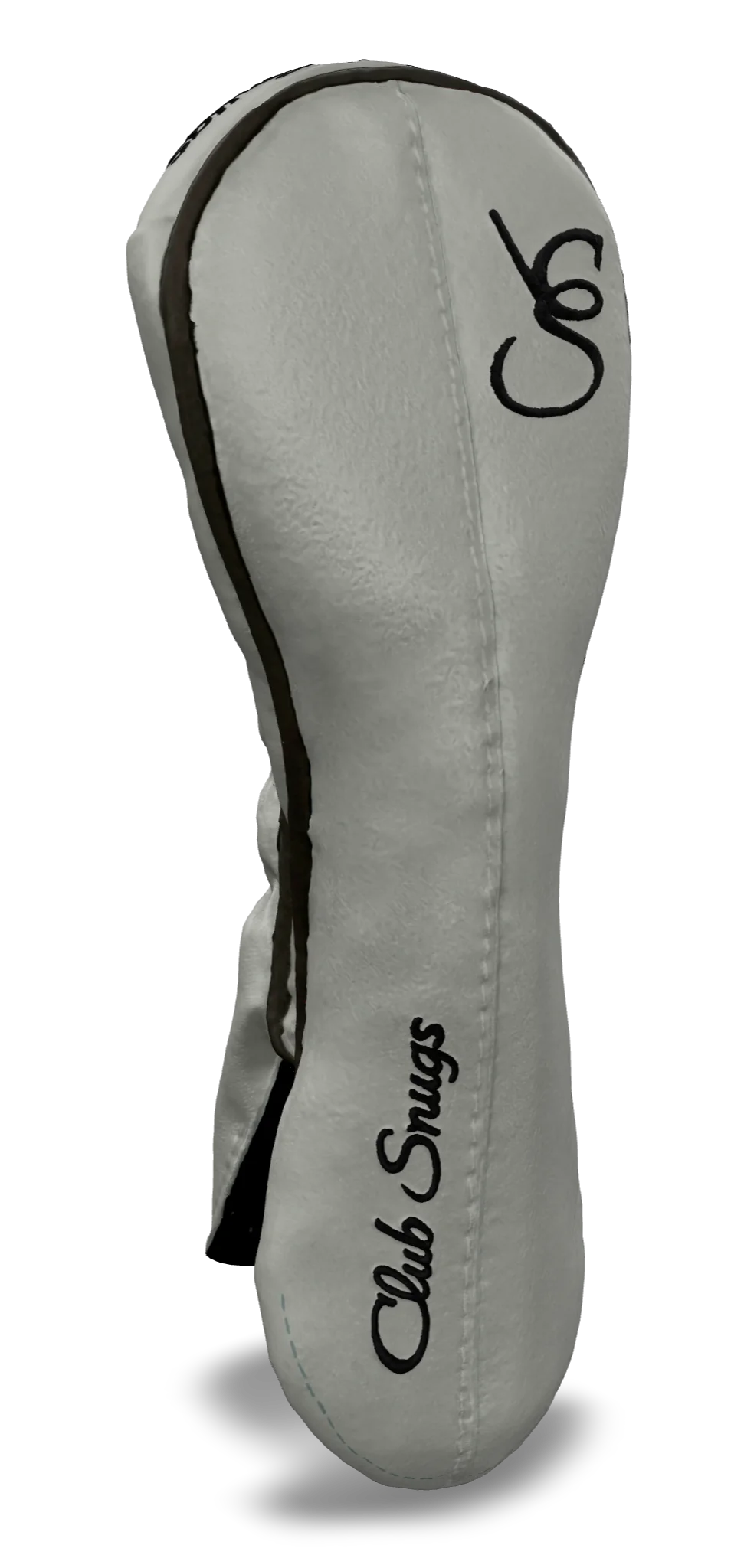 Left-Side view of a Exclusive Light Gray, Light Gray, Gray, and Black Classic Hybrid Headcover with split seam