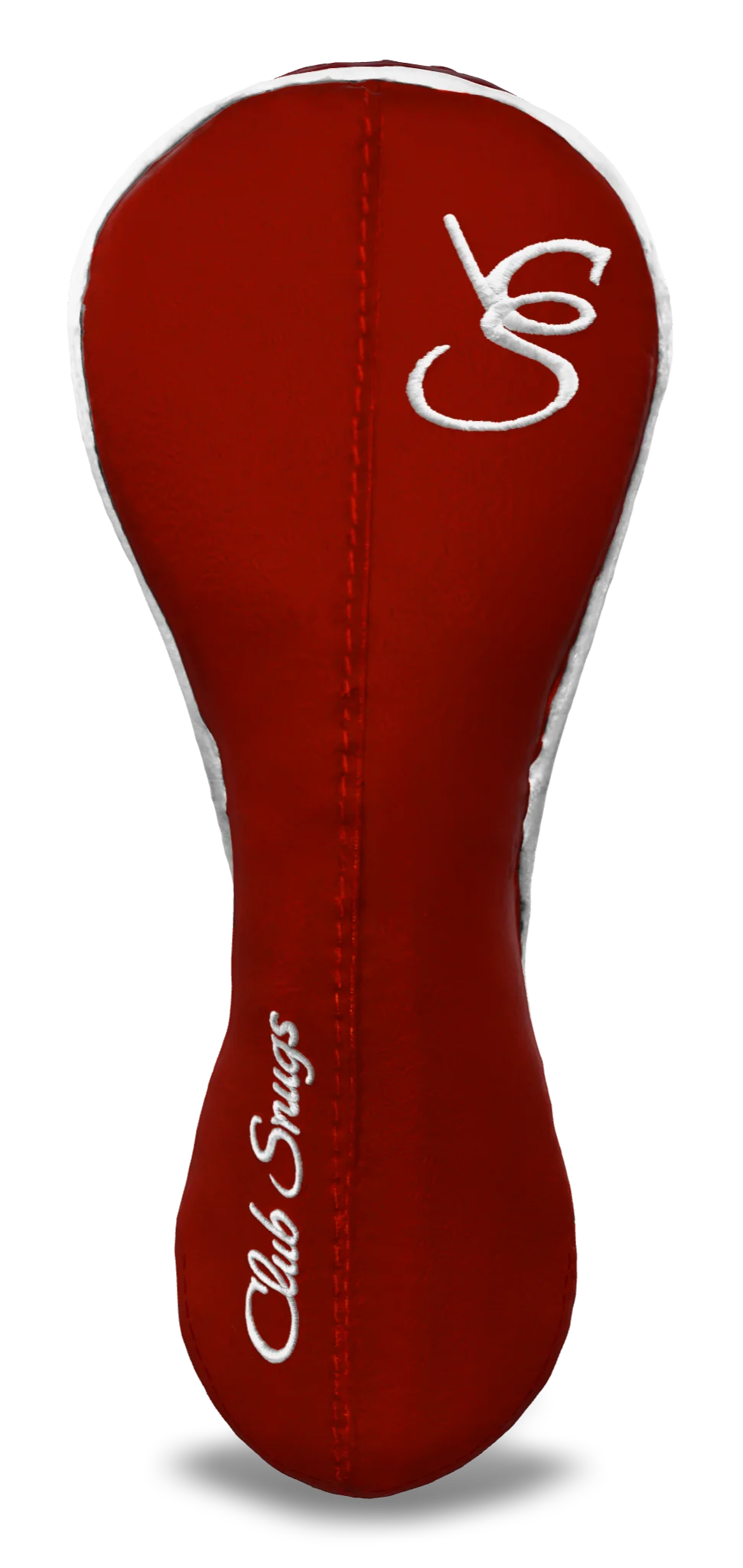 Front view of a Exclusive Red, Red, White, and White Classic Hybrid Headcover with split seam