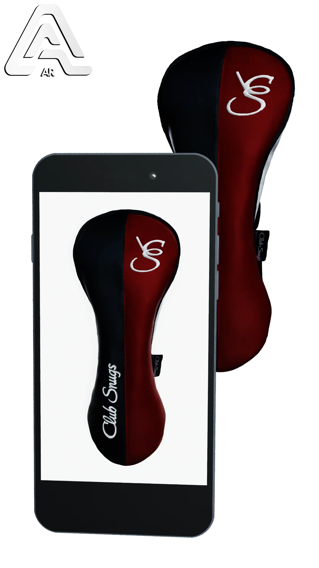 Left-Side view of a Navy, Red, Navy, and White Classic Driver Headcover with split seam