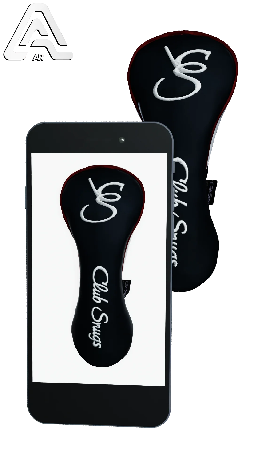 Left-Side view of a Exclusive Navy, Red, White, and White Shield Driver Headcover with prominent branding