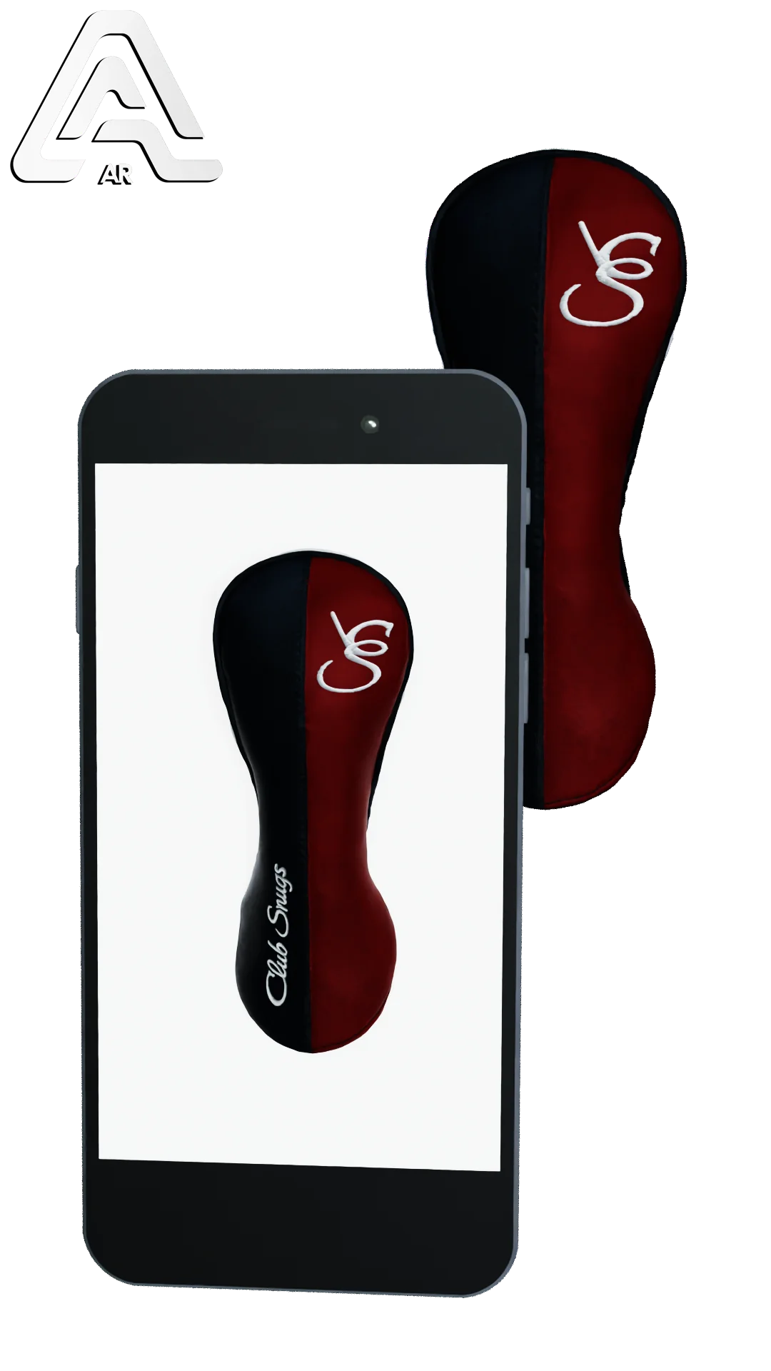 Left-Side view of a Bold Navy, Red, Navy, and White Classic Fairway Headcover with split seam