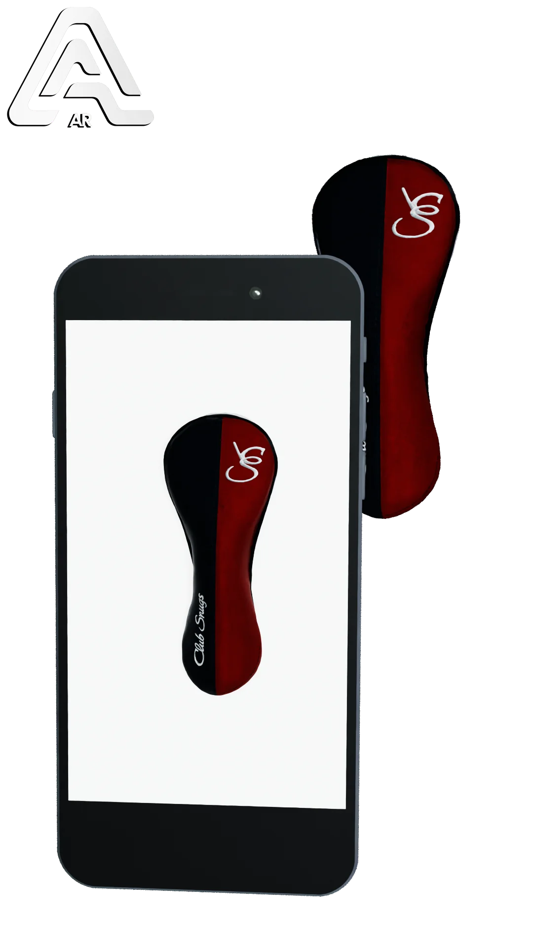 Left-Side view of a Exclusive Navy, Red, Navy, and White Classic Hybrid Headcover with split seam