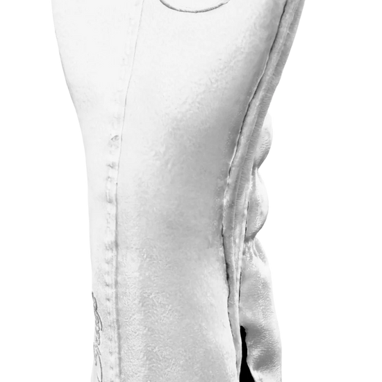 Right-Side view of a Exclusive White, White, White, and White Classic Hybrid Headcover with split seam