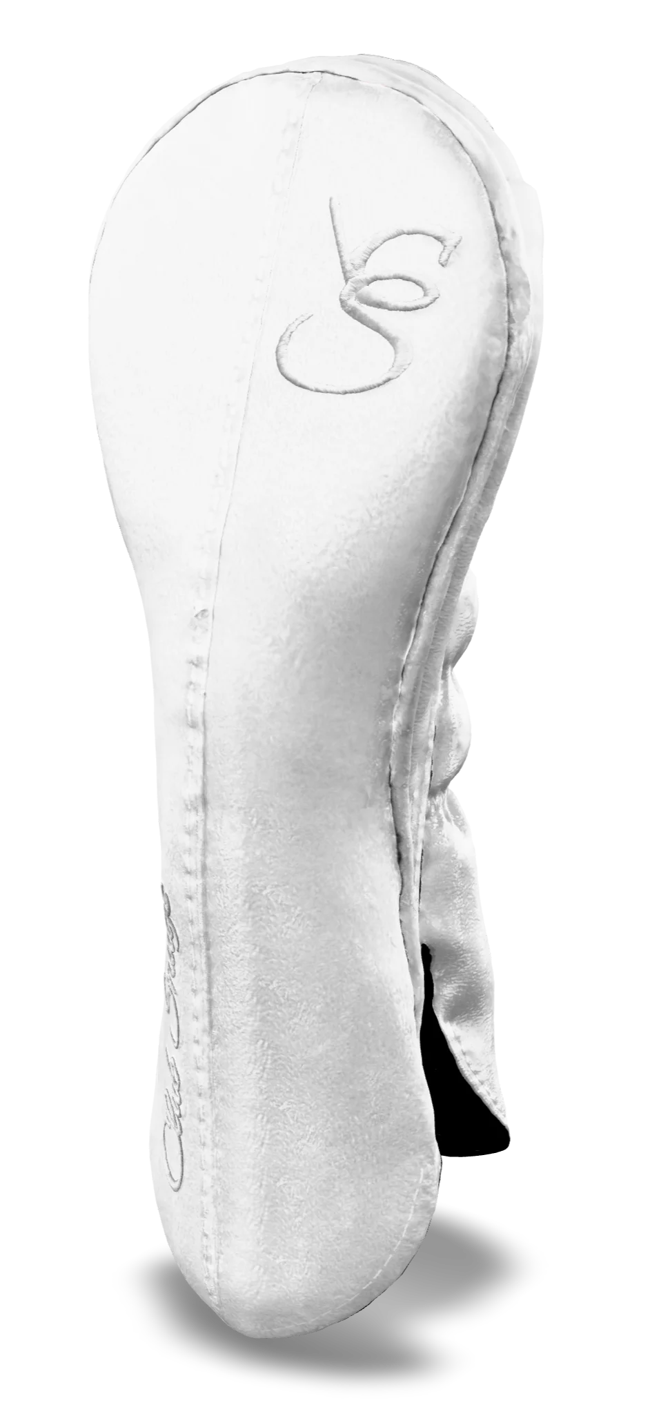 Right-Side view of a Exclusive White, White, White, and White Classic Hybrid Headcover with split seam